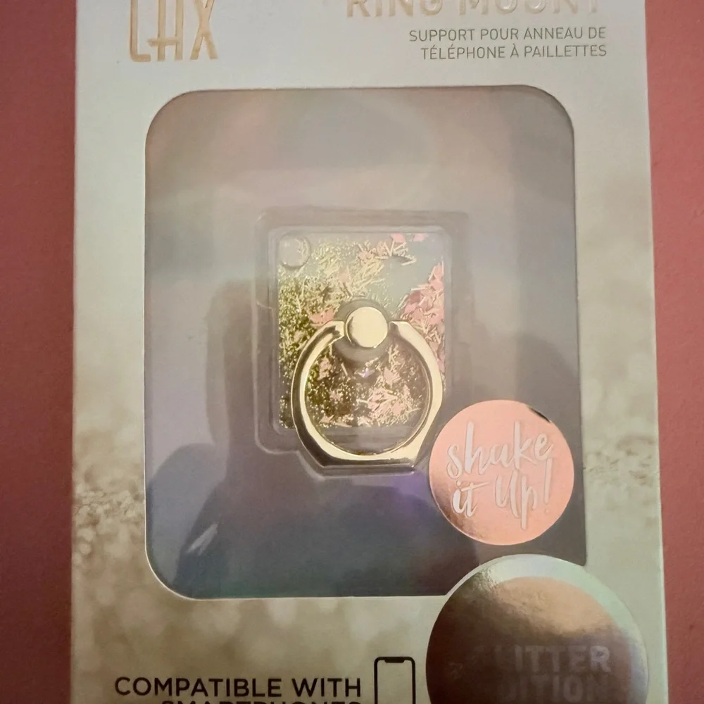 Glitter Phone Ring Holder -GOLD NIB